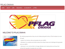 Tablet Screenshot of pflag-omaha.org